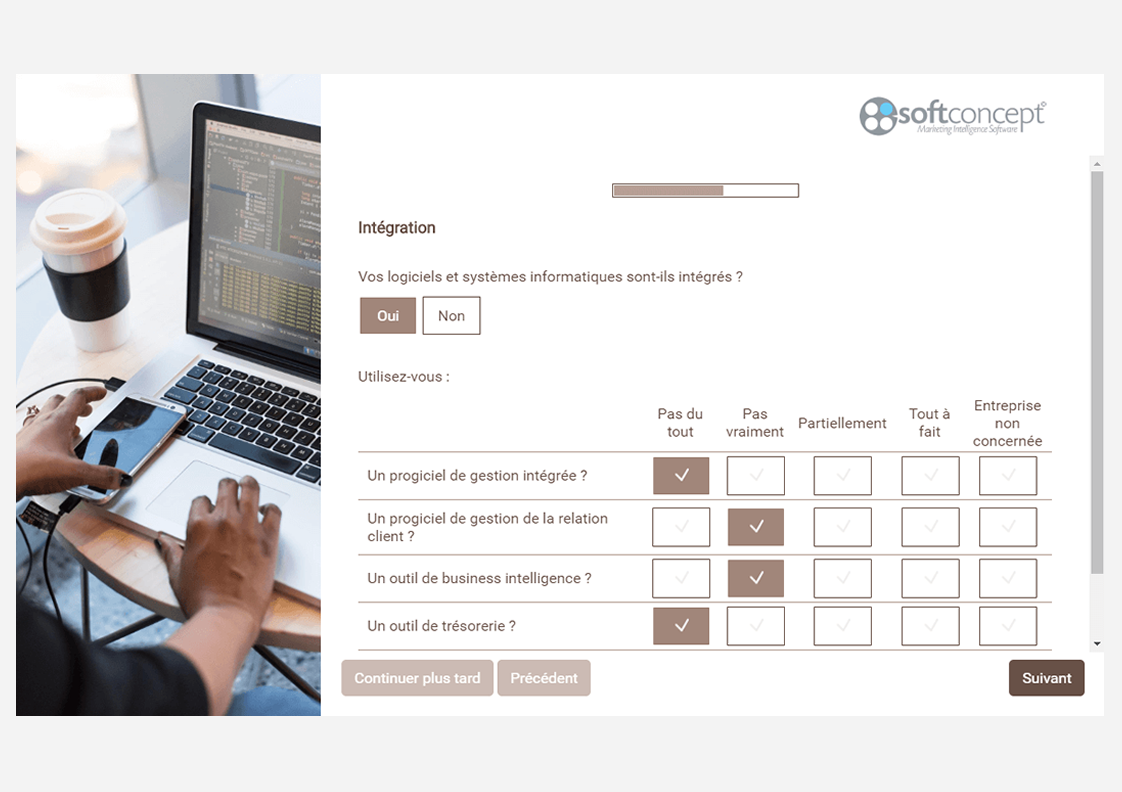 Des questionnaires responsive, de qualité