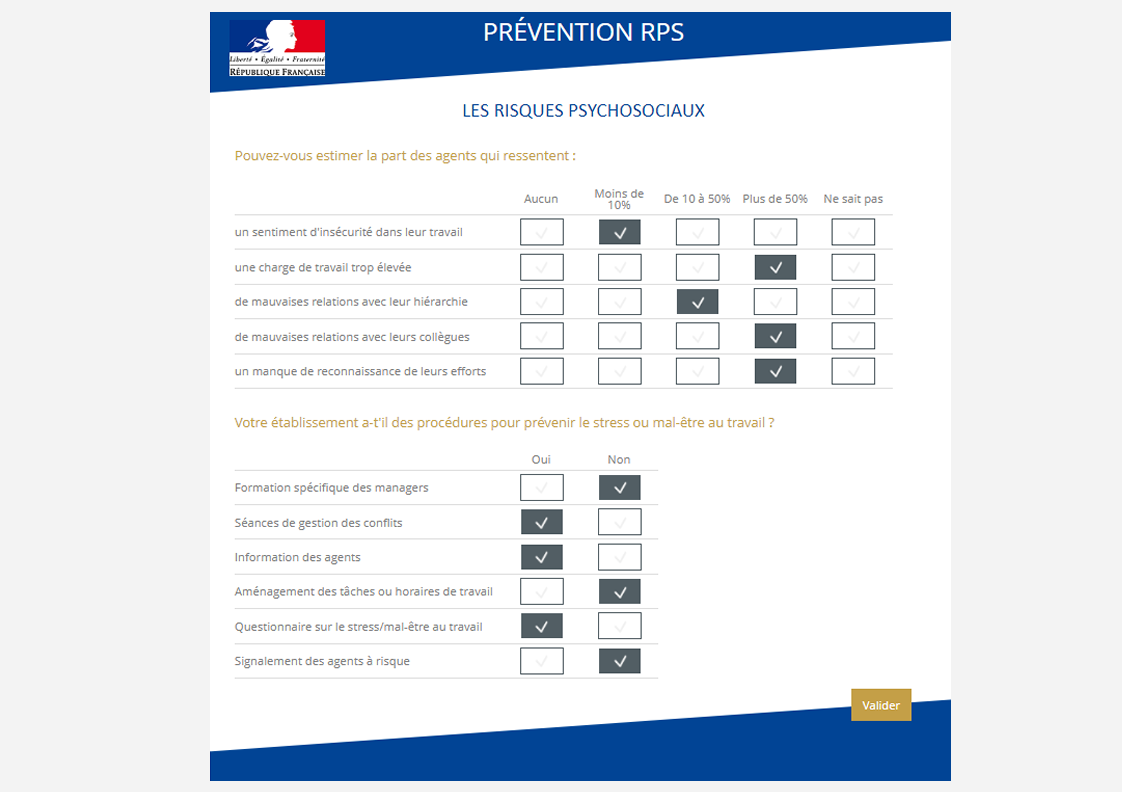 Des questionnaires responsive, de qualité