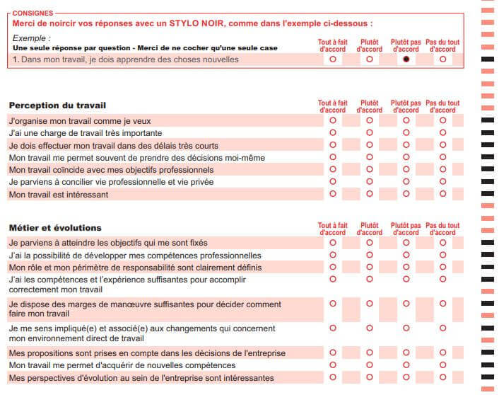 Questionnaires papier