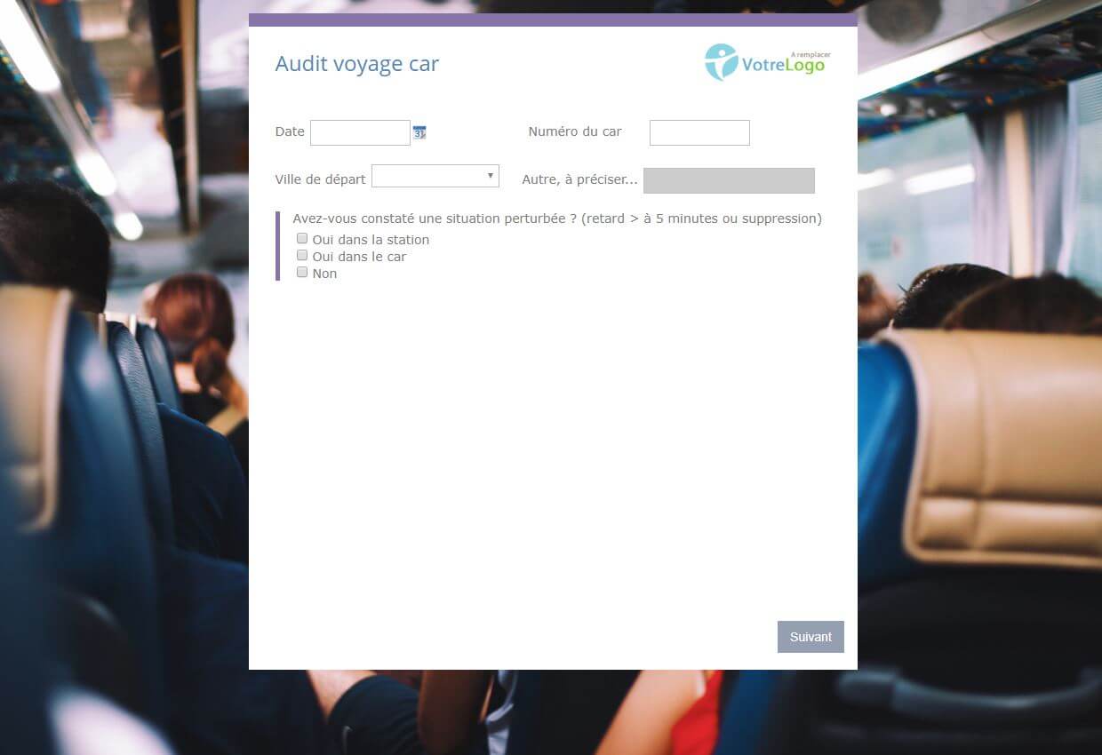 Questionnaire auprès des usagers de transport