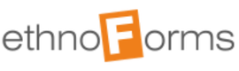 Logo EthnoForms, logiciel d’enquêtes 100% SaaS.