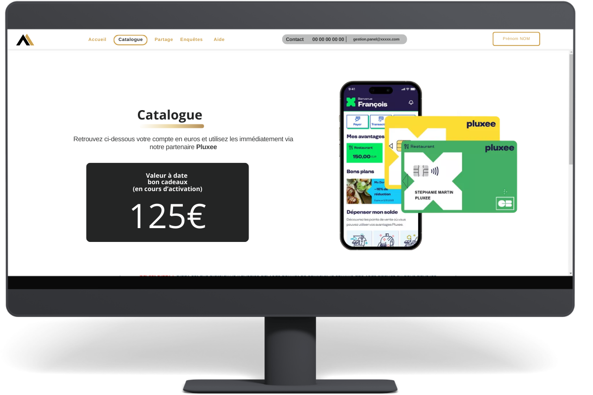 Interface de plateforme permettant d’animer et d’engager un panel de participants.